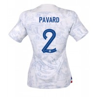Camisa de time de futebol França Benjamin Pavard #2 Replicas 2º Equipamento Feminina Mundo 2022 Manga Curta